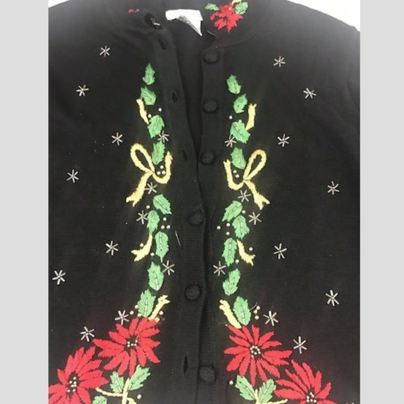 Victoria Jones Christmas Sweater Caridgan - Picture 5 of 8